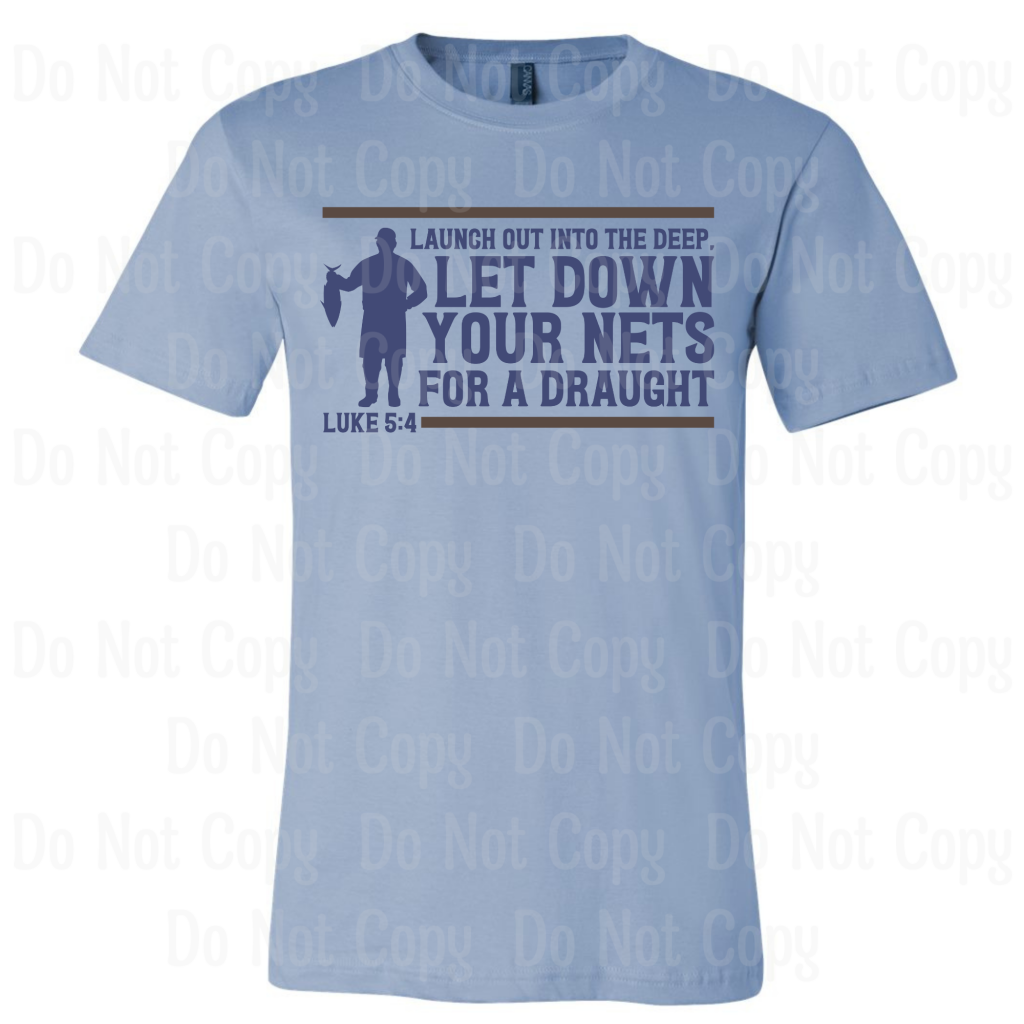 Let Down Your Nets Fish Dtf Transfers