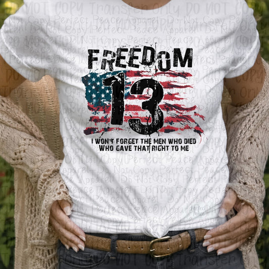 Freedom 13 - Sublimation Print Transfers