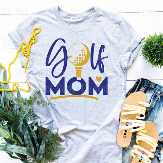 Golf Mom 2 *customized With Your School Colors