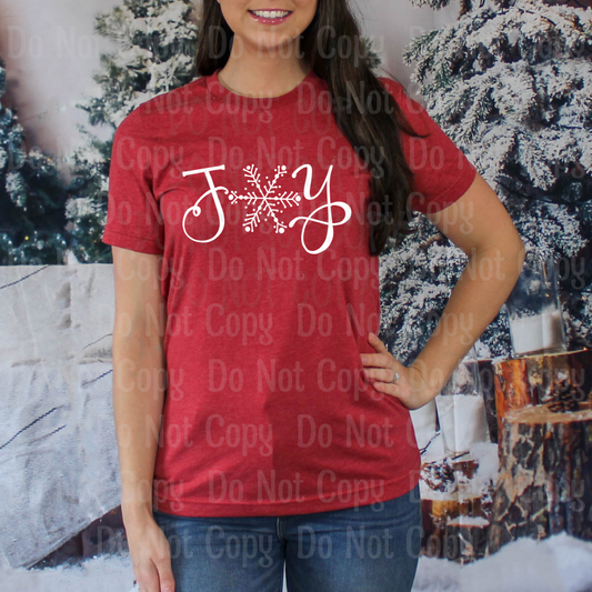 Joy - Snowflake- Screen Print Transfers