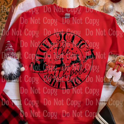 Love You To The North Pole And Back - Screen Print Transfers