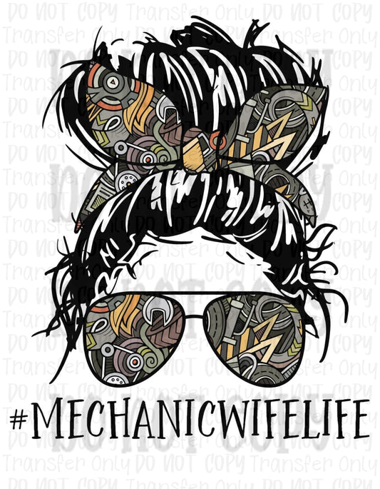 Mechanic Wife Life - Sublimation Print Transfers