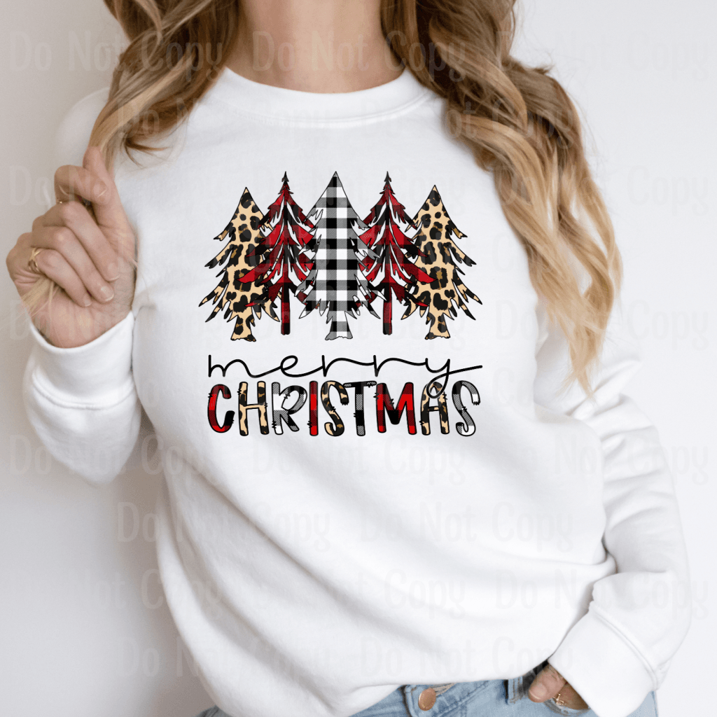 Merry Christmas Trees - Sublimation Print