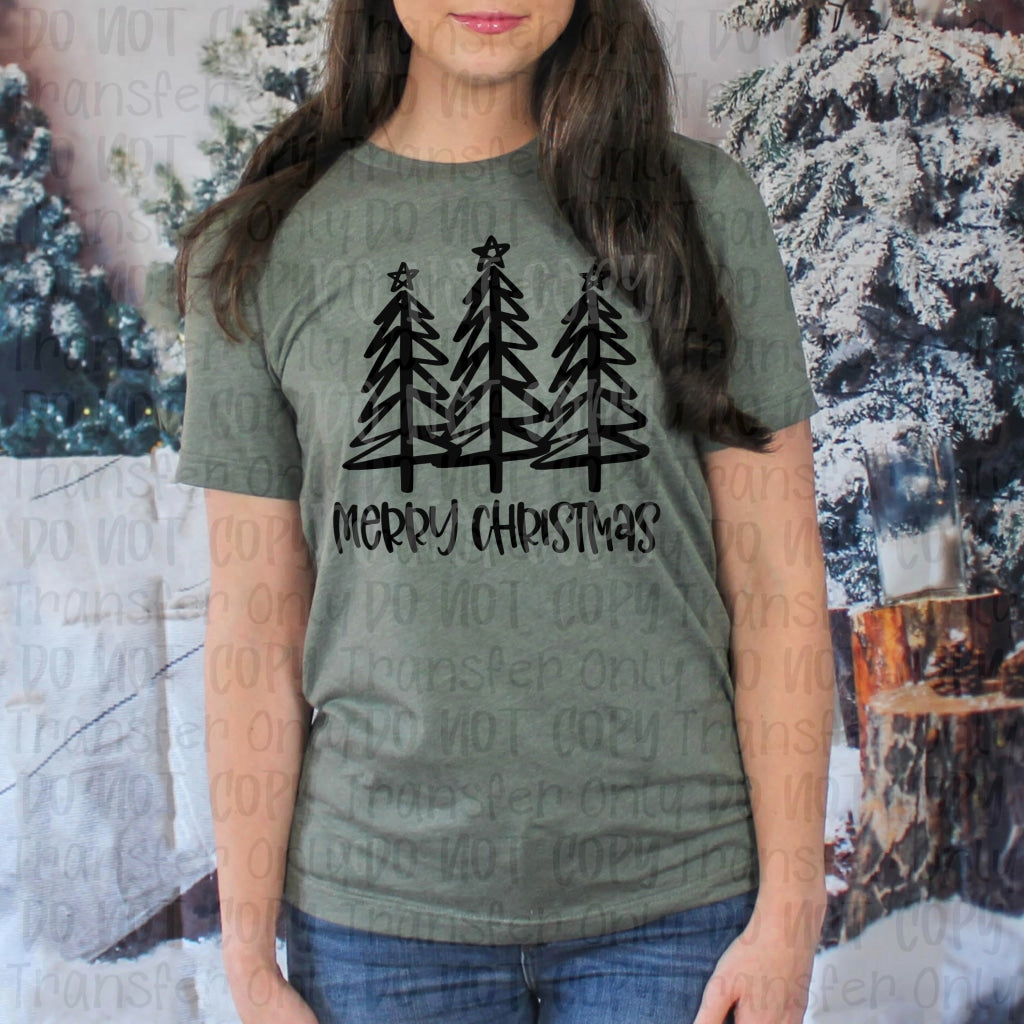 Merry Christmas Trees - Sublimation Print Transfers