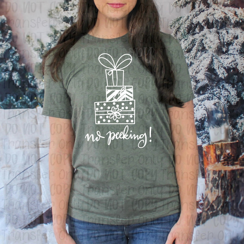 No Peeking! - Screen Print Transfers