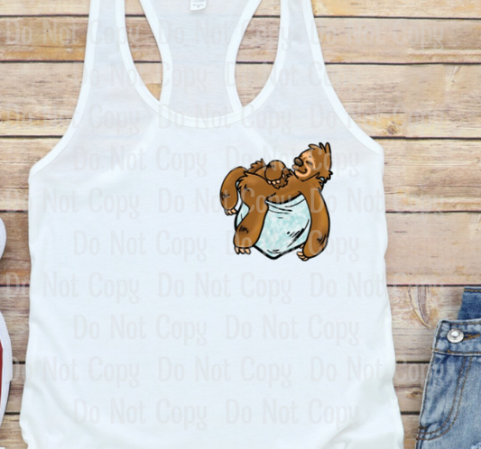 Sloth In Pocket - Sublimation Print Transfers