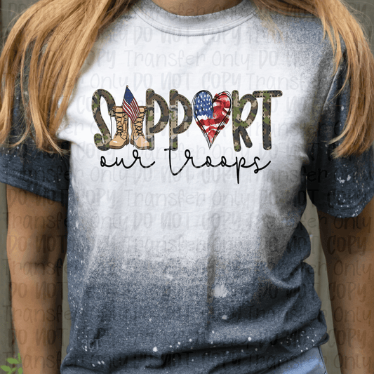 Support Our Troops - Sublimation Print Transfers