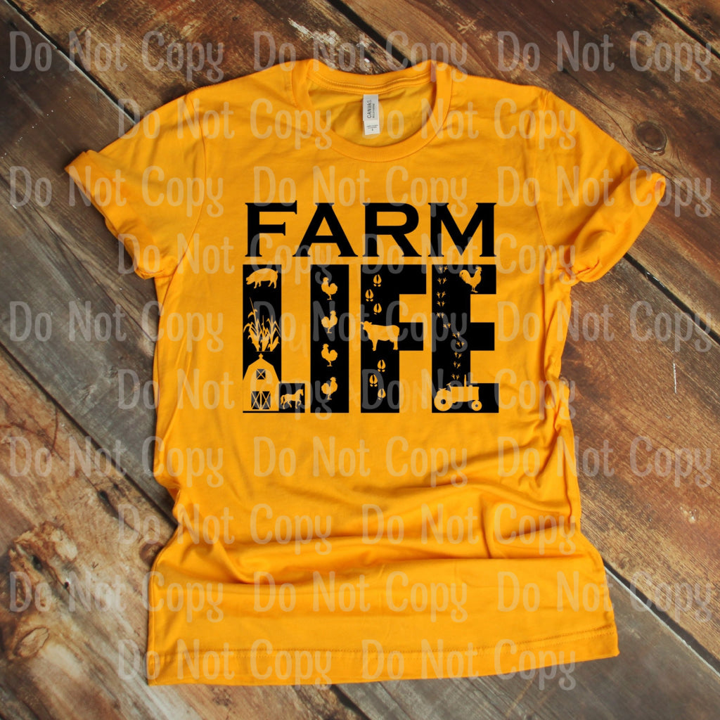 Farm Life Screen Print Transfers