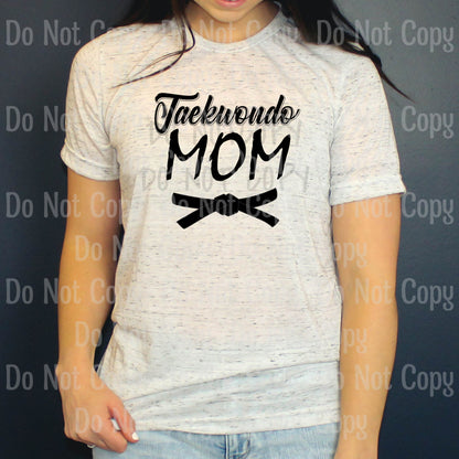 Taekwondo Mom With Belt - Sublimation Print Transfers