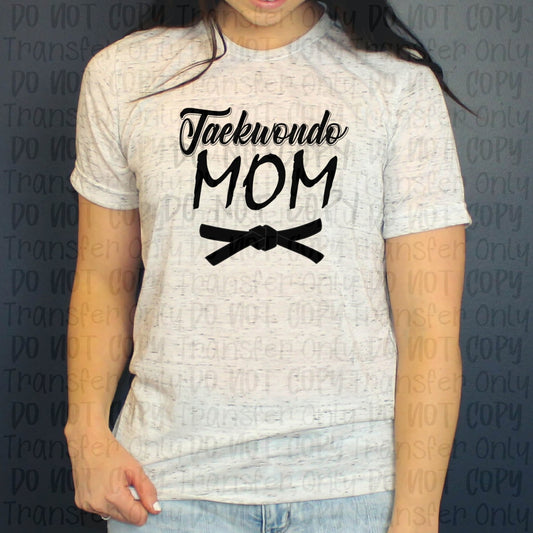 Taekwondo Mom With Belt - Sublimation Print Transfers