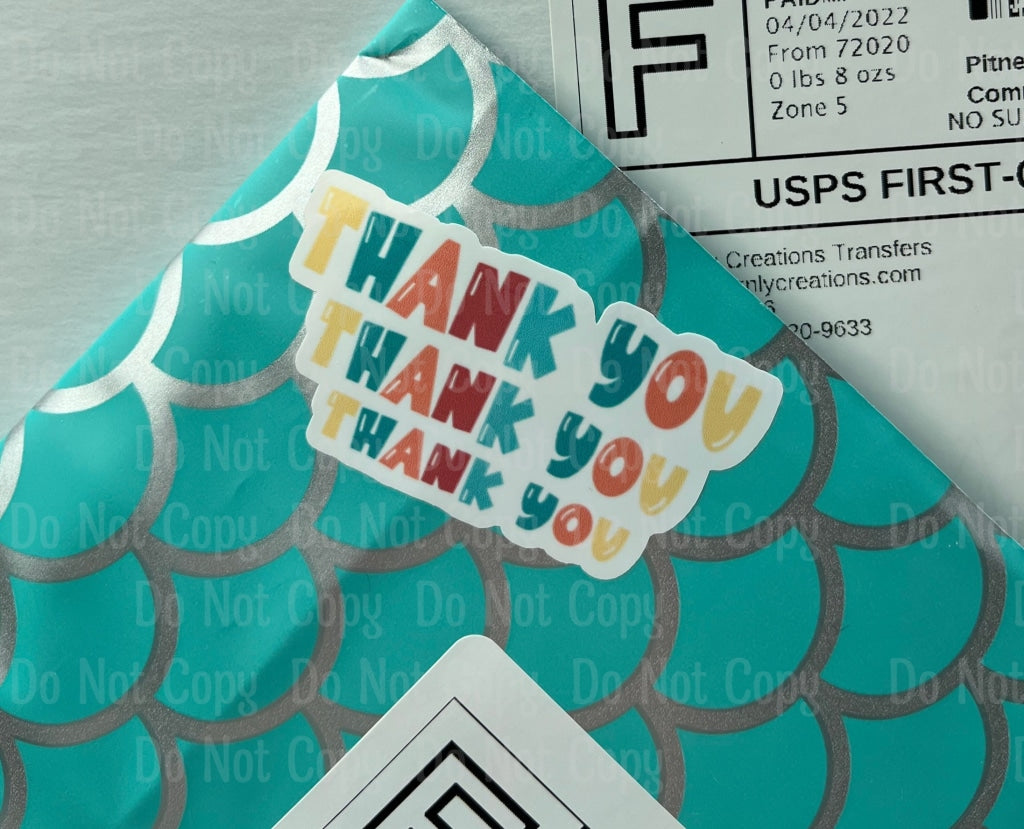 Thank You - Sticker Sheet