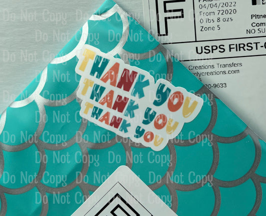 Thank You - Sticker Sheet