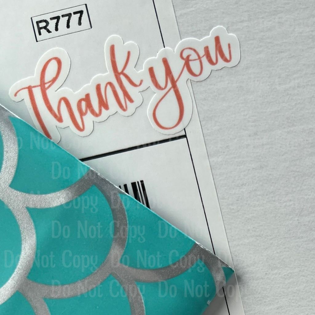 Thank You - Sticker Sheet