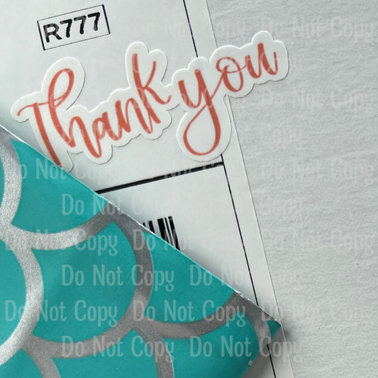 Thank You - Sticker Sheet