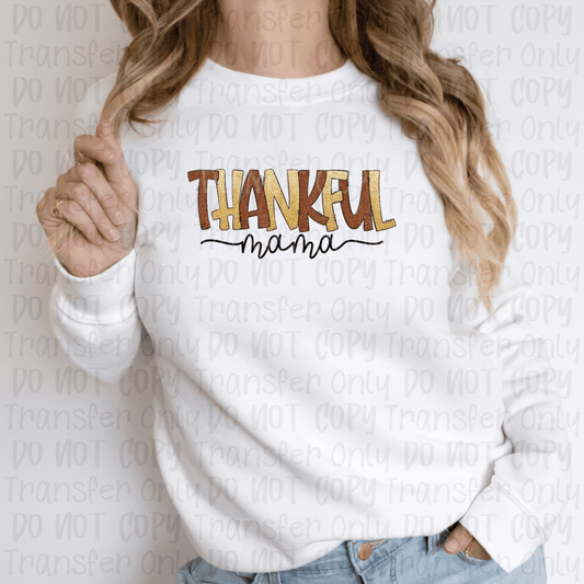 Thankful Mama - Sublimation Print Transfers