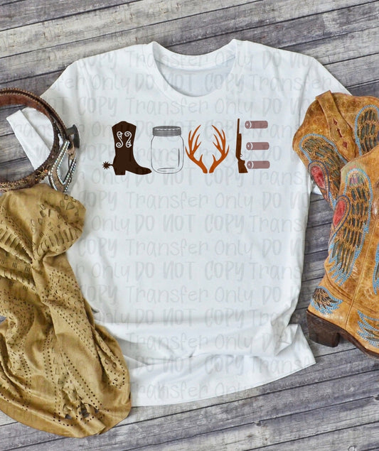 Western Love Sublimation Transfers