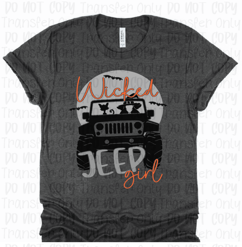 Wicked Jeep Girl - Sublimation Print Transfers